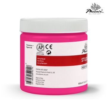 Acrylic Color  500ml 157 Florescent Pink
