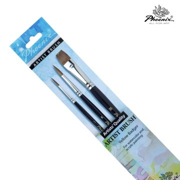 Artist Brush Set of 3 6616s3 Phoenix