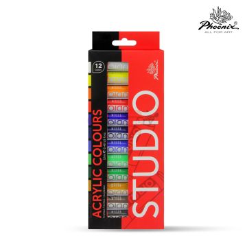 Acrylic Colour Set of 12x12ml PA1212S