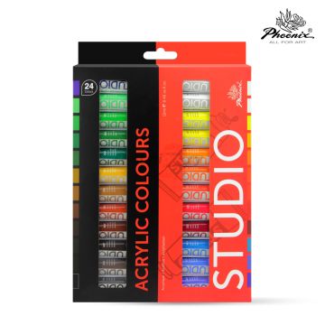 Acrylic Colour Set of 24x12ml PA2412S