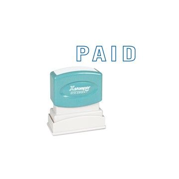 X-stamper Stamp "PAID" Blue