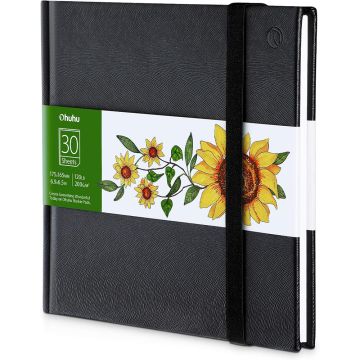Ohuhu Mini Art Sketchbook, 6.9" Ã— 6.5", 200GSM, 30 Sheets