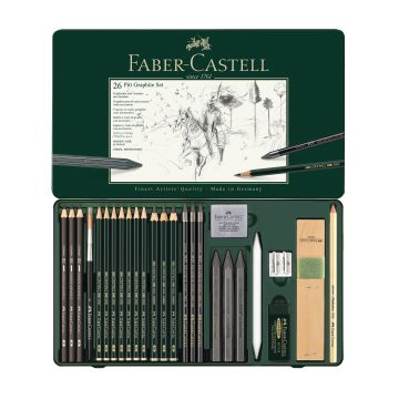 Faber Castell Pitt Graphite set, tin of 26