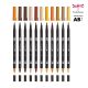 Tombow Dual Brush Pen Yellow Red's