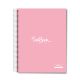 1 Subject Hard Cover University Book U1-01 Pink