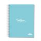 1 Subject Hard Cover University Book U1-02 Sky Blue