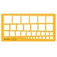 Squares Template 34 Squ. Isomars - 1810M