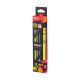 Neon Pencil Sharped with Erasers Deli