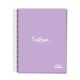 3 Subject Hard Cover University Book U3-04 Lavendar
