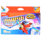 Deli Super Wings Wax crayon 18 colors - 21010