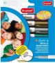 Metallic Brush Points Set 6 Felt Tips