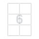 Agipa 6 Labels 99.1 X 93.1mm A4