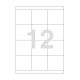 Agipa 12 Labels 70 X 67.7mm A4