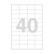 Agipa 40 Labels 48.5x25.4mm A4