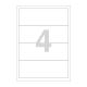 Agipa White Box File Labels (L) - 118804