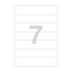 Agipa White Box File Labels (N) - 118854