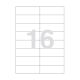Agipa 16 labels A4 105x37mm Yellow