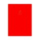 Single Line Book A4 Transparent Red 60/S PCV Falcon