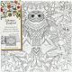 Secret Garden Owl Coloring Canvas 12x12 Johanna Basford