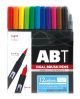 Tombow Dual Brush Pen - 12 Basic Color Set - 7853