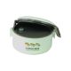 Lunch Box With Container Round White with Brown