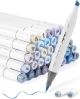 Ohuhu Honolulu 36 Gray Tone Colors Dual Tips Alcohol Art Markers - Brush & Chisel