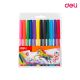 Felt Pen ColoRun 12 col. Deli - C10003