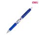 Gel Pen 0.5mm Blue Bullet Tip Deli Q10430