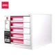 File Cabinet 5 Drawer Deli Z01043 - Red