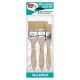 Pebeo White Bristle Spalter Brushes, 3-Pack