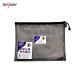 Eva Mesh Zipper Bag DL Black A5 SNOPAKE - 15880