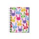 A6 Hard Cover Spiral Note Book Unibook Design A6-06