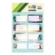 Name Label 2 sheets 16 Labels - 6