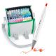 Ohuhu Honolulu Art Markers, 72 Vibrant Colors, Dual Tips (Brush & Chisel), Alcohol-Based