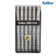 Artline Drawing System Pens Black 6pcs