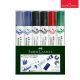 White Board Marker W50 Set Of 6 Chisel Faber Castell 253950