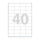 Agipa 40 Labels 52.5x29.7mm A4