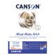 Canson Artist's Dedicated Sketchbook for Diverse Works, 300 gsm, A4 Size, Glued Notebook