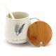 Ceramic Coffee or Tea Mug with Handle, Lid and with Spoon - Go the distance