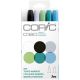 مجموعة علامات Copic Ciao عدد 6 ألوان بحر 3645