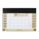 Desk Top Monthly Planer Black Silver Star